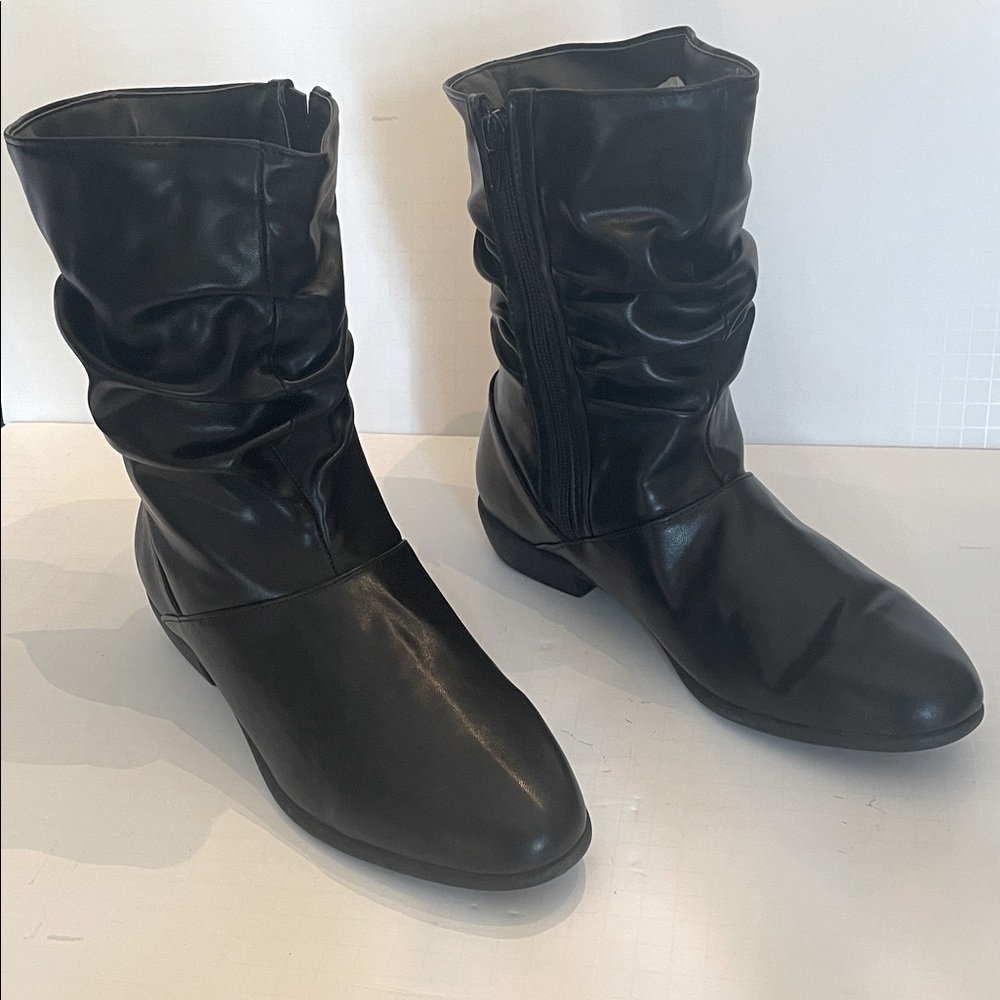 Madison Black Ankle Booties.  (Brand New)